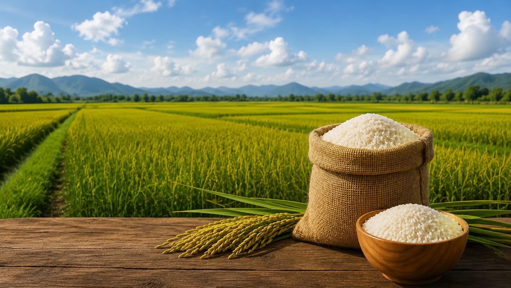 Dat Nghia rice cultivation area in Vietnam